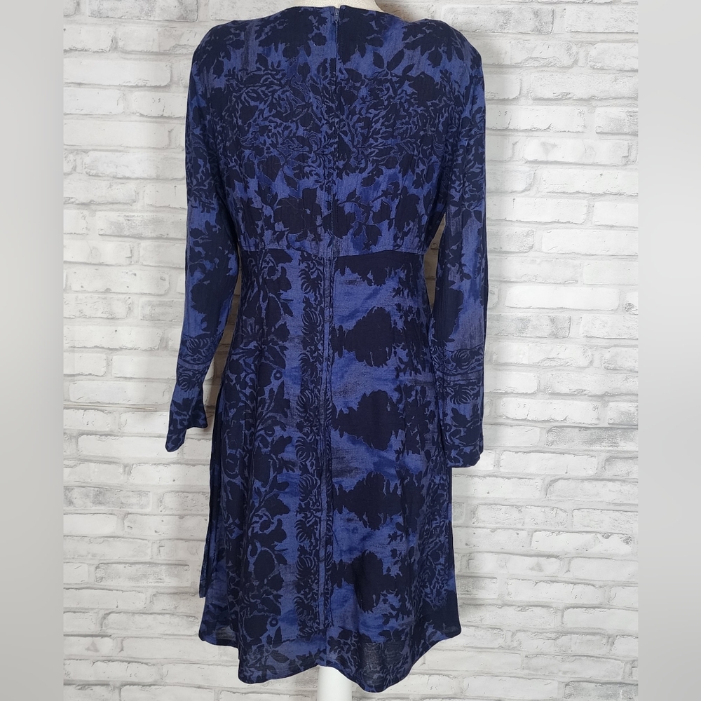 Rabbit Rabbit Rabbit Designs Blue Floral Vintage Dress - Picture 6 of 16